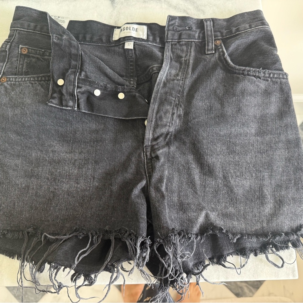 AGOLDE Dee short in size 27 faded black wash - button fly - Picture 5 of 5